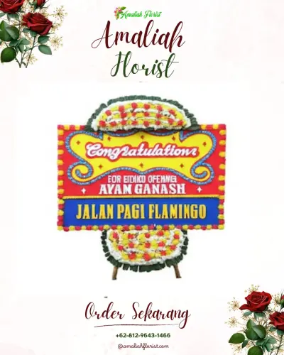 Bunga Papan Congratulation di Karangreja